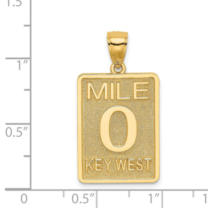 14K MILE 0 / KEY WEST Charm