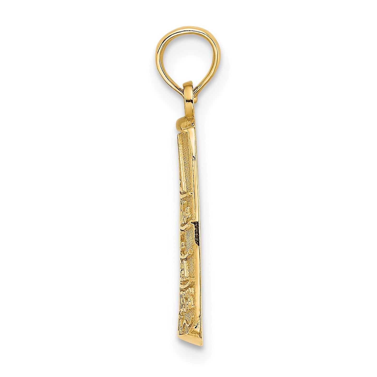 14K Small 90 MILES TO CUBA KEY WEST FL Charm