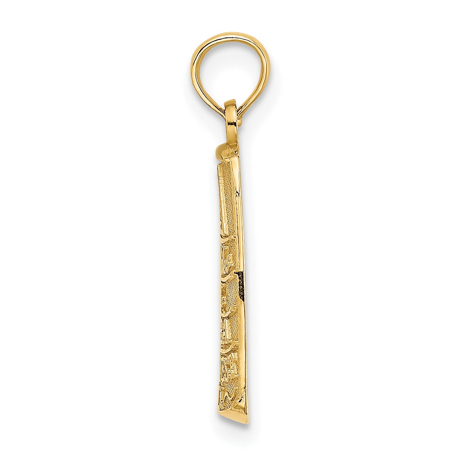 14K Small 90 MILES TO CUBA KEY WEST FL Charm