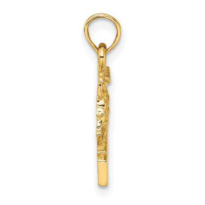 14K CHARLESTON Horse and Cart Charm