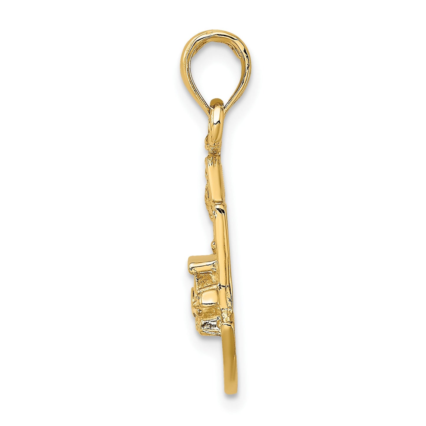 14K CHARLESTON SCENE with Horse/Cart/House Charm