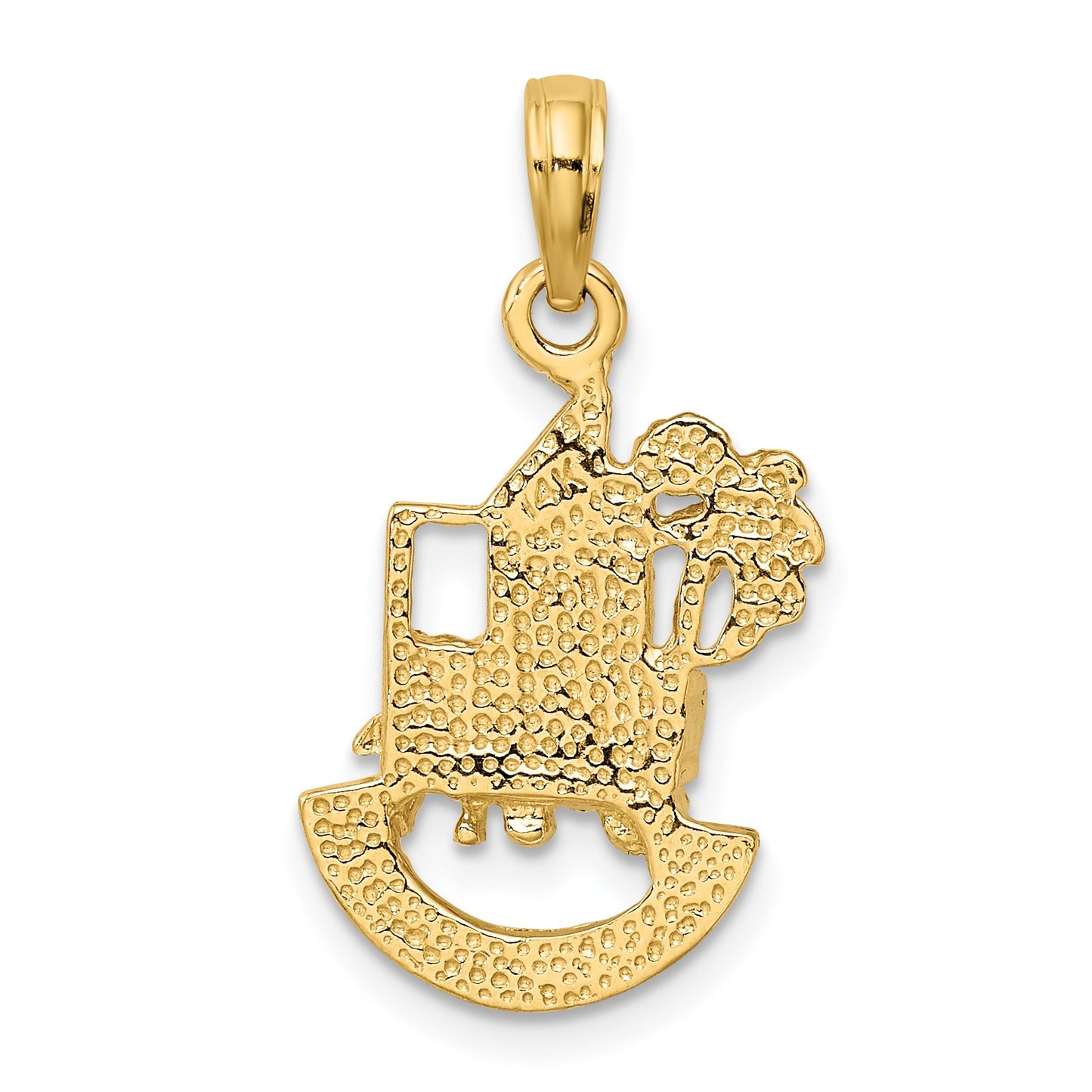 14K CHARLESTON SCENE with Horse/Cart/House Charm
