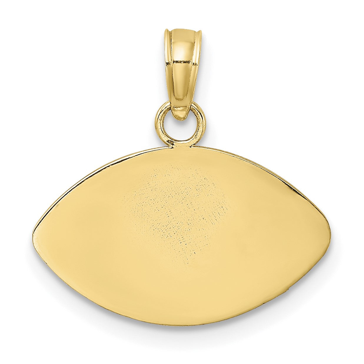 14K 2-D Engraveable Football Charm