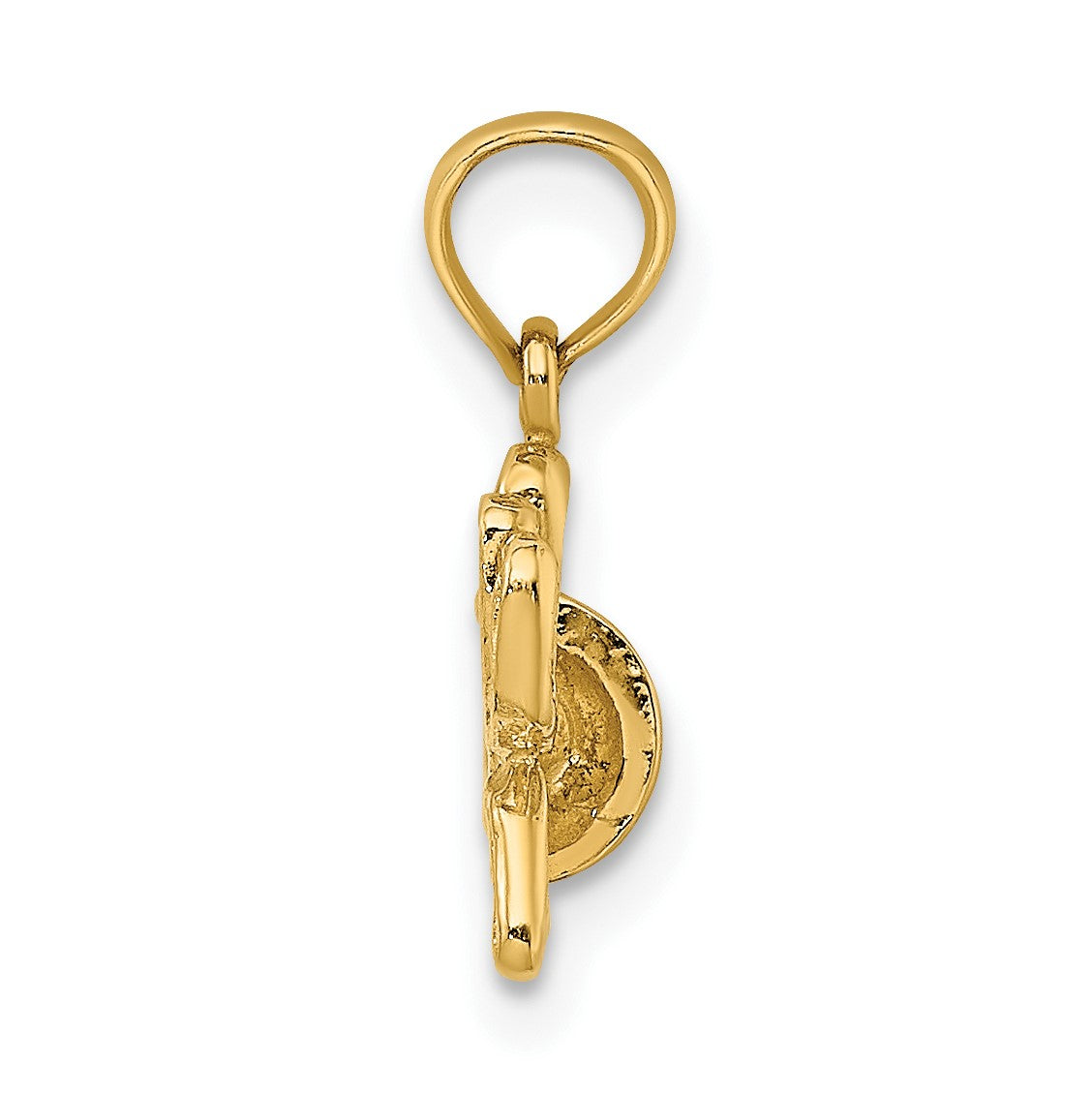 14K 2-D Textured Golf Bag Charm
