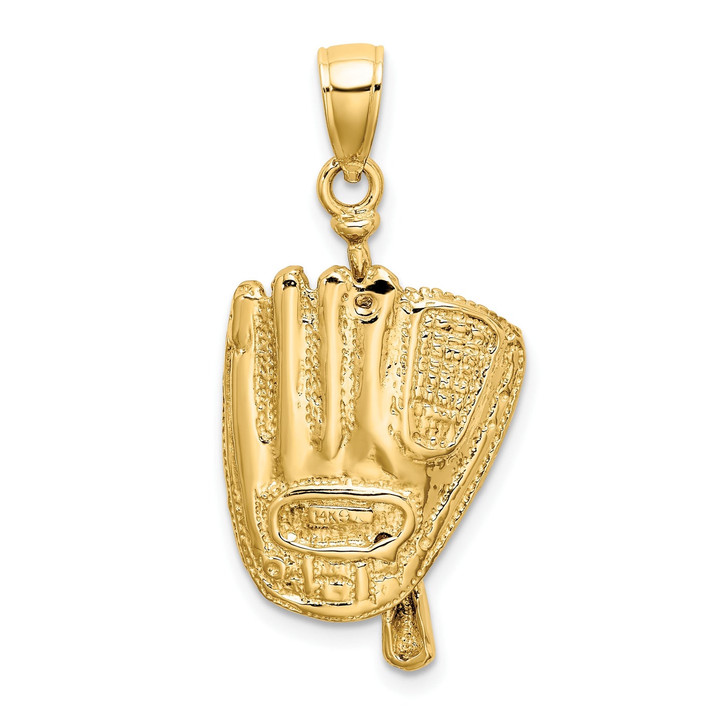14K 3-D Baseball Glove/Bat/Ball Charm