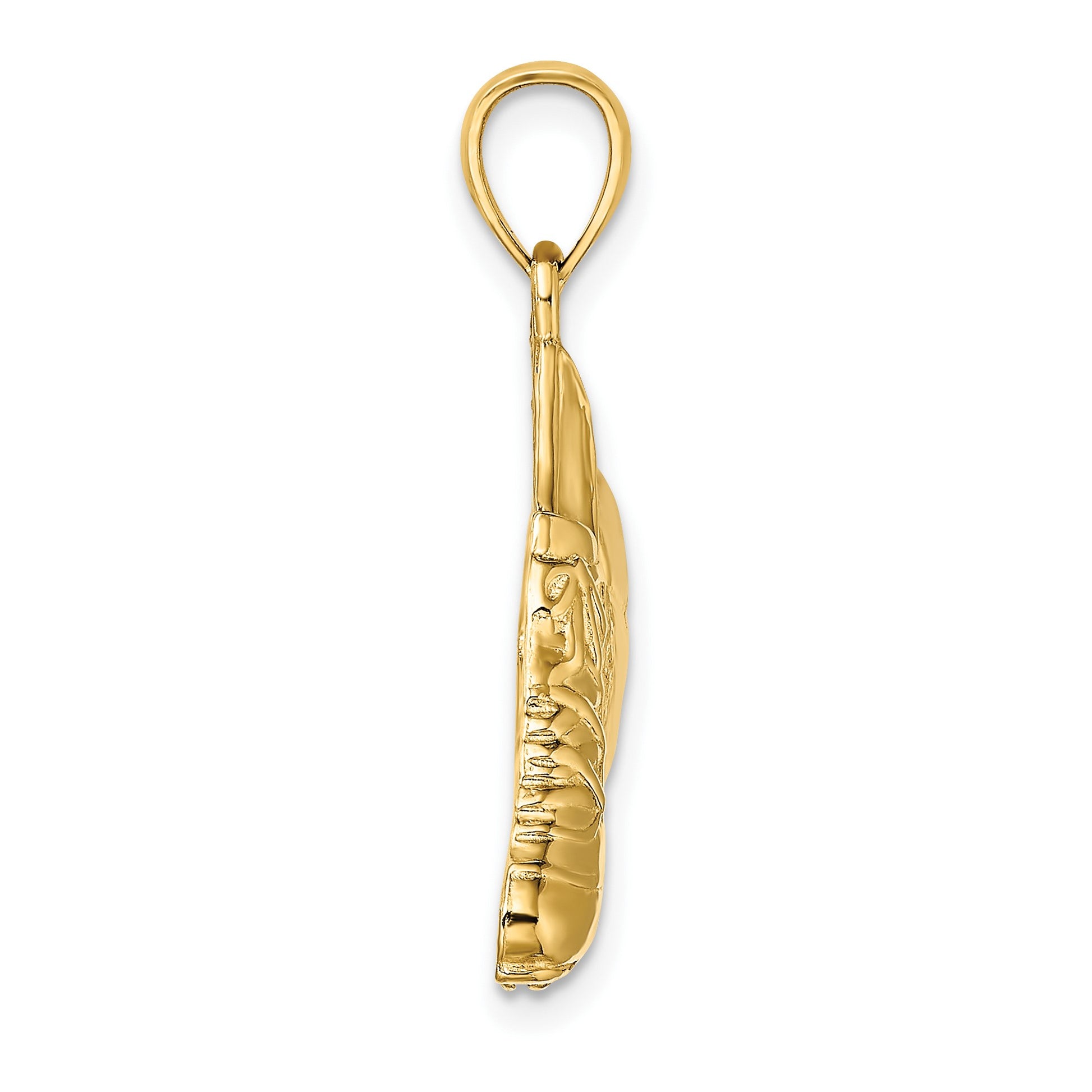 14K 2-D Polished Soccer Ball and Shoe Charm