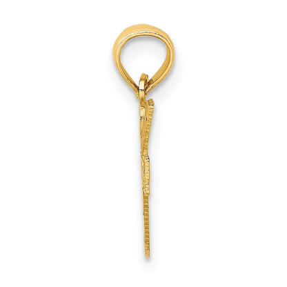 14K I HEART GOLF Club and Ball Charm