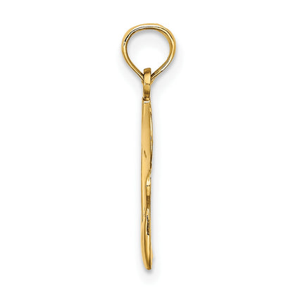 14K #1 Bowling Ball and Two Pins Charm