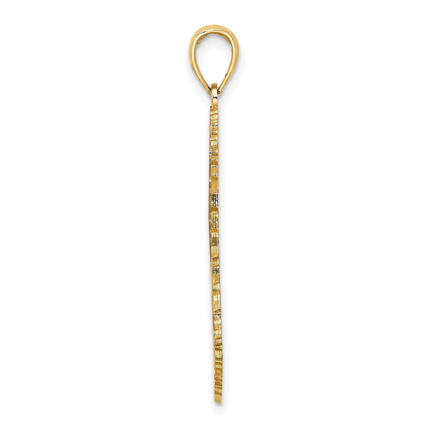 14K Textured BARBADOS Map Charm
