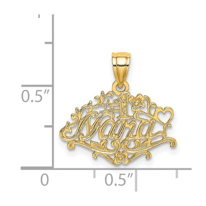 14K #1 NANA  Charm