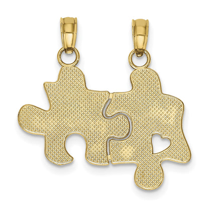 14K BEST FRIENDS 2-Piece Break-apart Puzzle Pieces Charm
