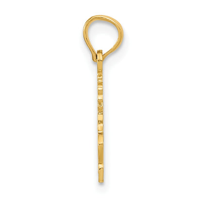 14K Polished #1 SIS Charm