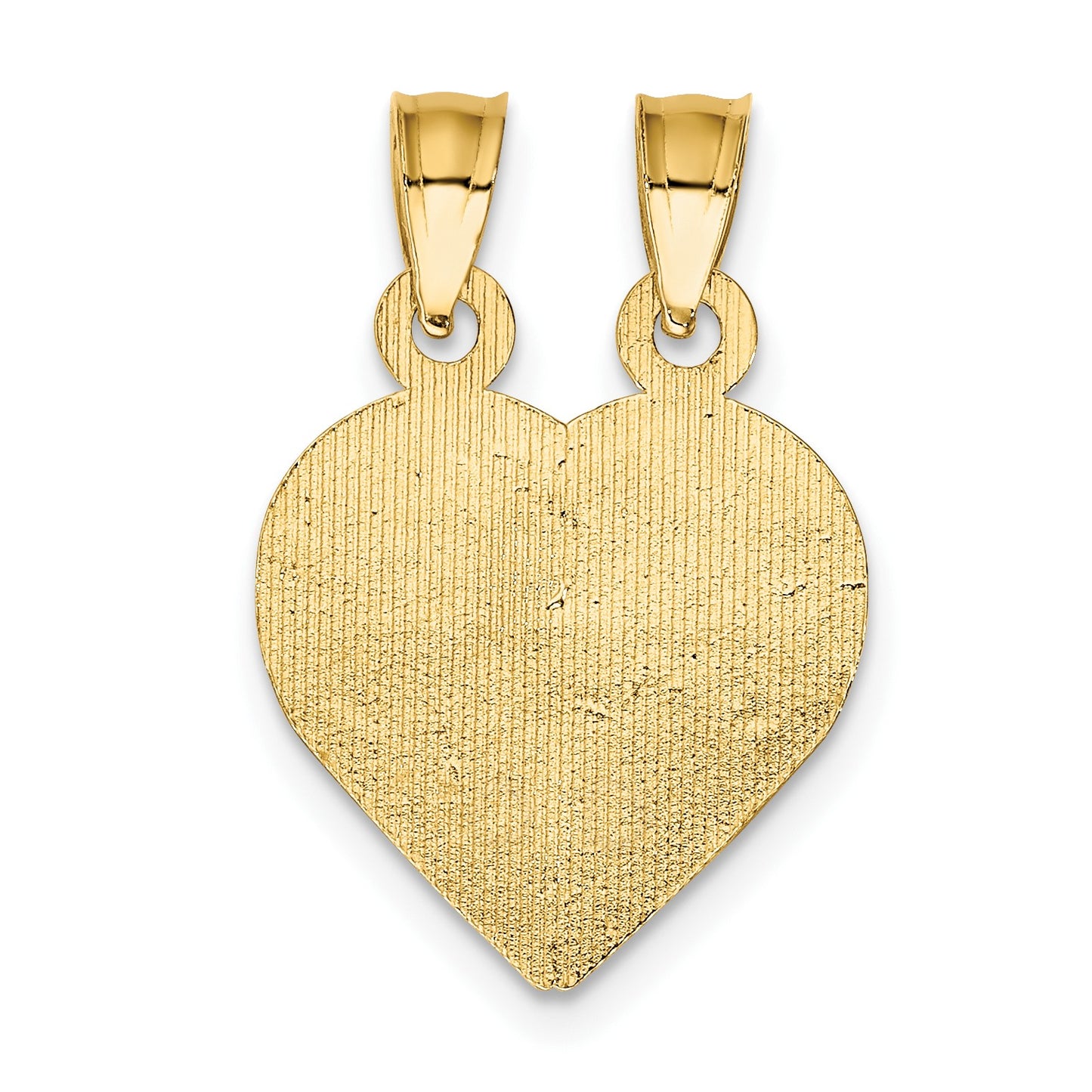 14K BOY/GIRL FRIEND 2-Piece Break-apart Heart Charm
