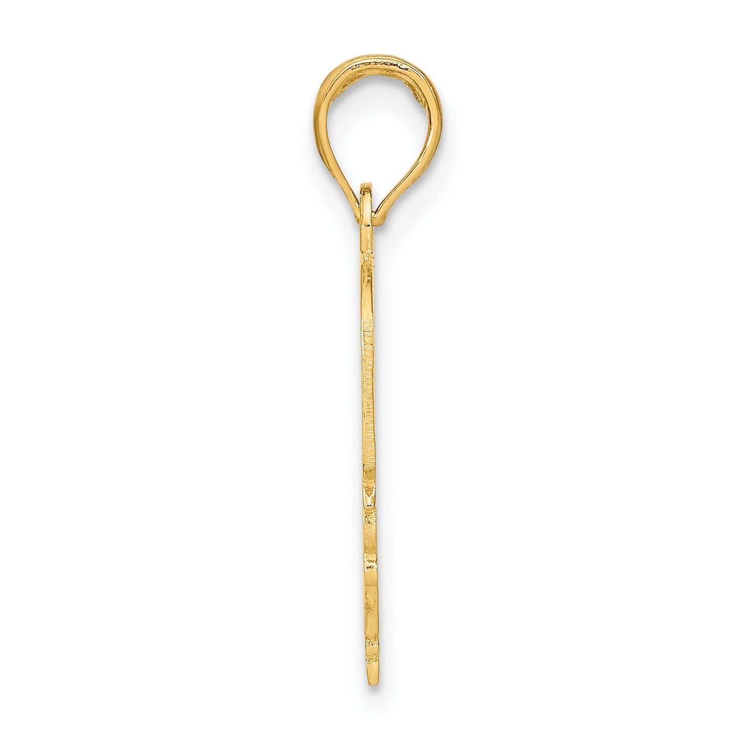 14K MOMMY'S GIRL In Heart with Banner Charm