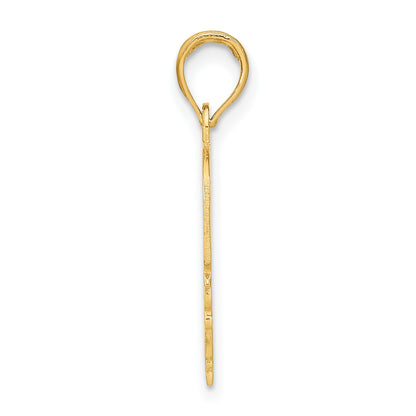 14K MOMMY'S GIRL In Heart with Banner Charm