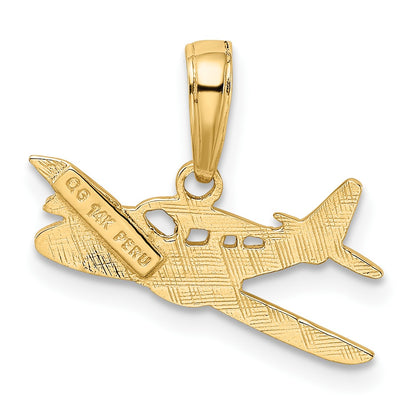 14k Cessna Airplane Pendant
