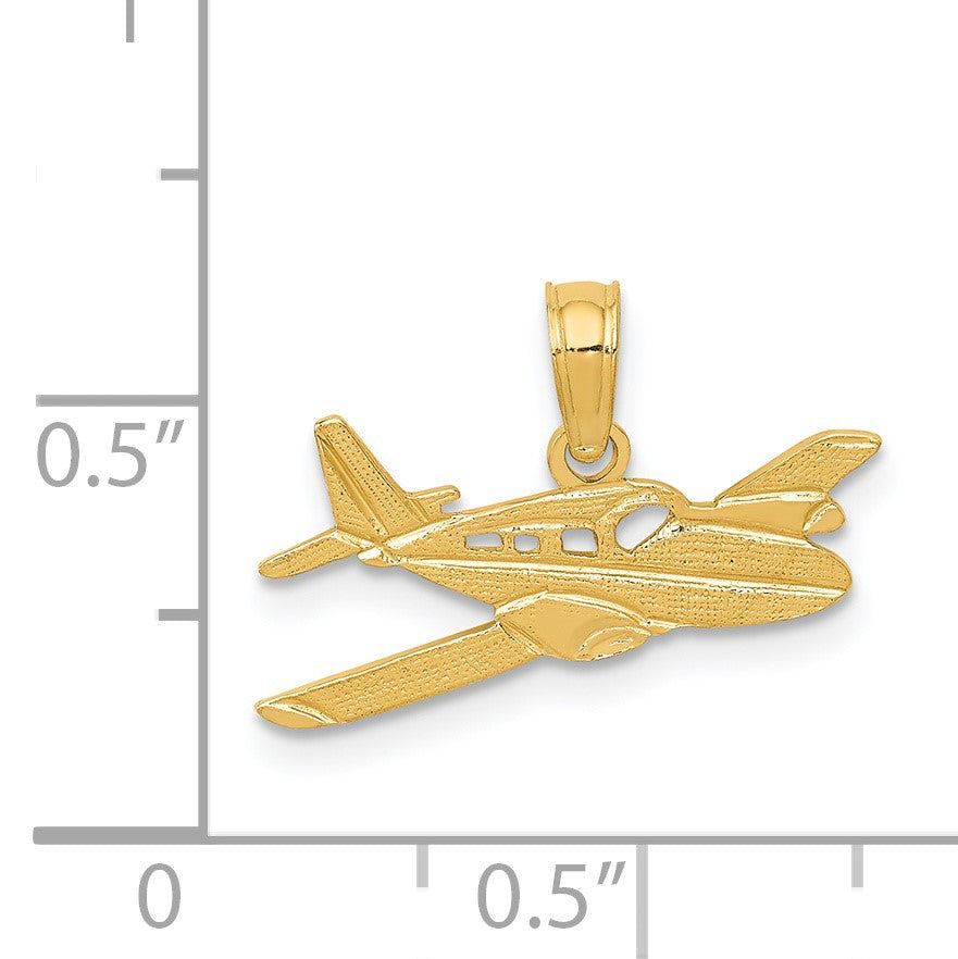 14k Cessna Airplane Pendant