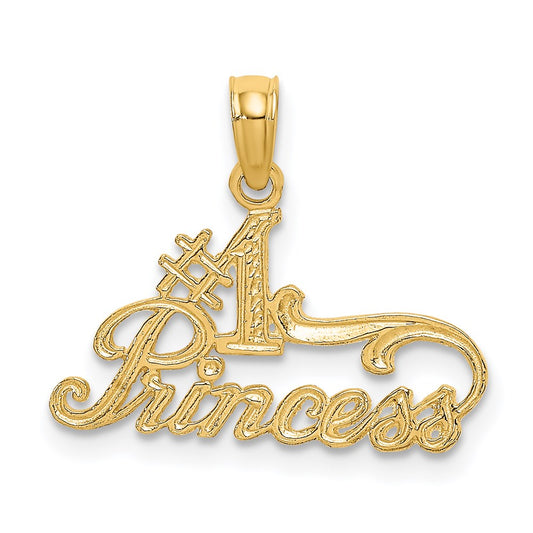 14K #1 PRINCESS Charm