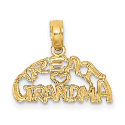 14K GREAT GRANDMA with Heart Charm