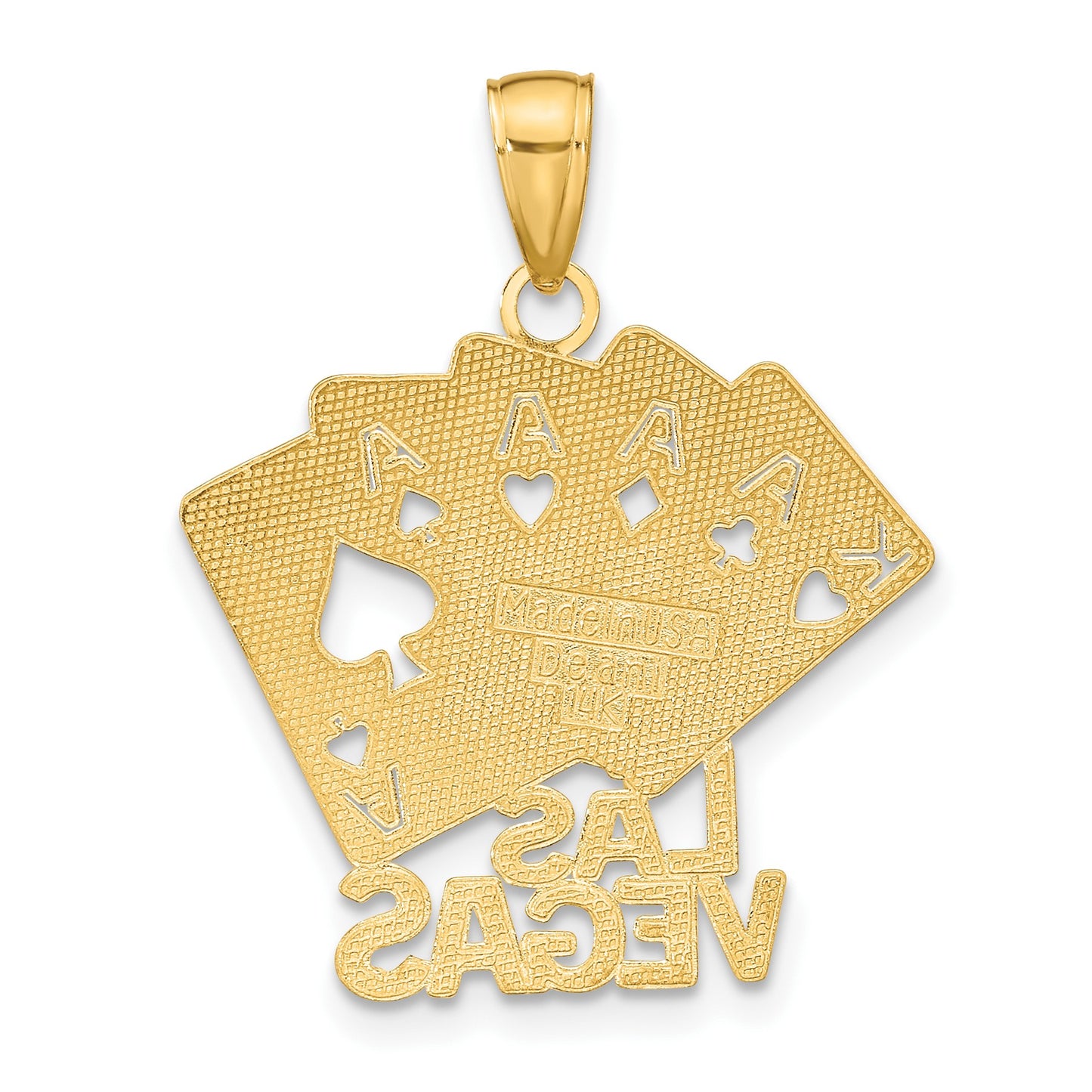14K LAS VEGAS with Playing Cards Charm