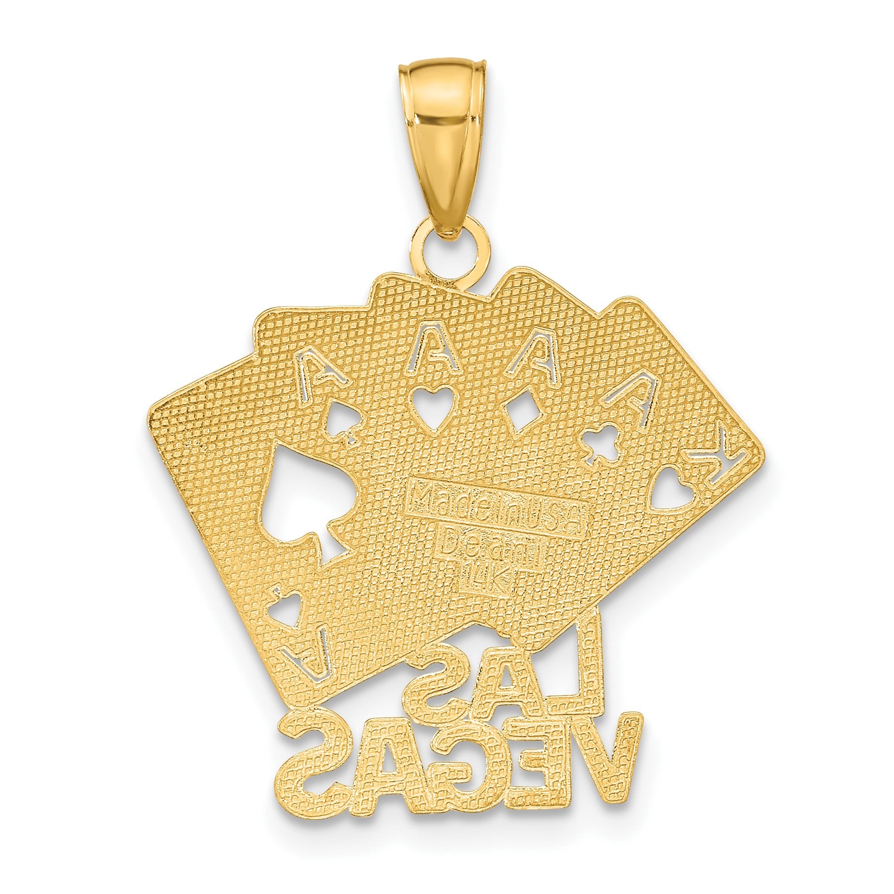 14K LAS VEGAS with Playing Cards Charm