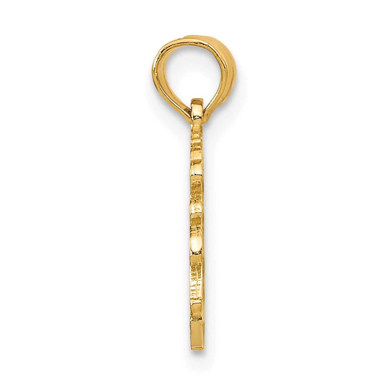 14K LAS VEGAS Script Charm