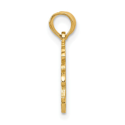 14K LAS VEGAS Script Charm