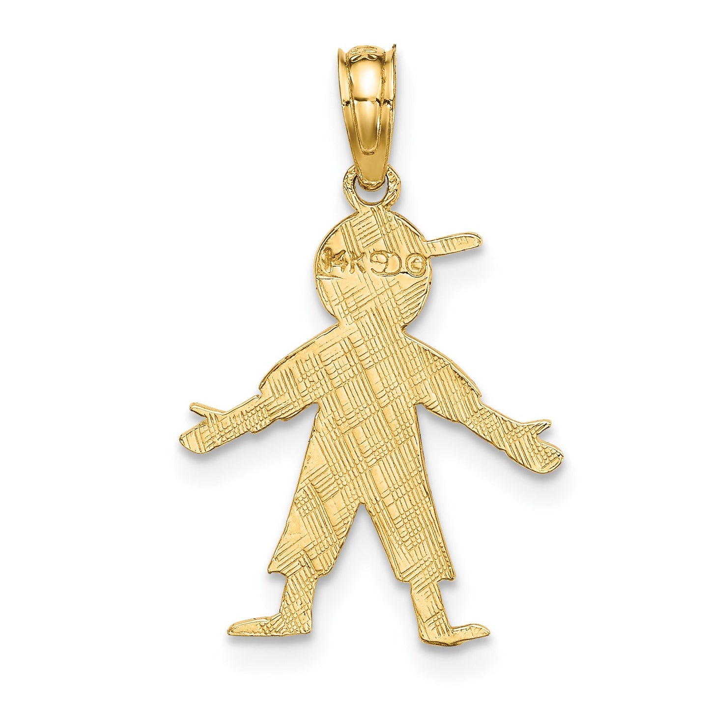 14K Boy with Baseball Cap Charm