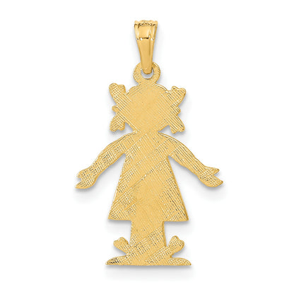 14K Girl Charm