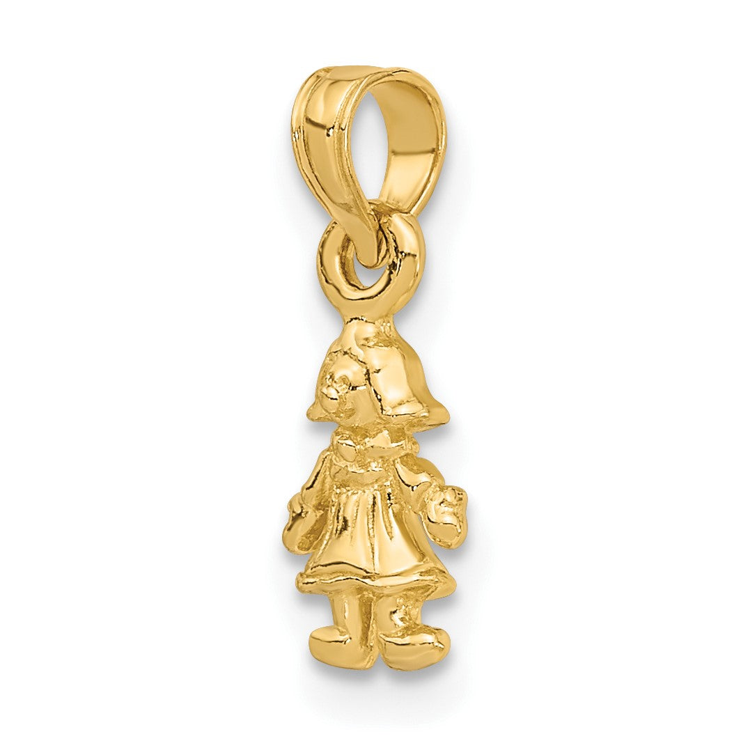 14K 3-D Mini Doll Charm