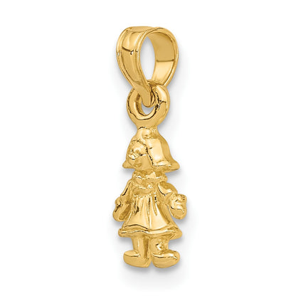 14K 3-D Mini Doll Charm