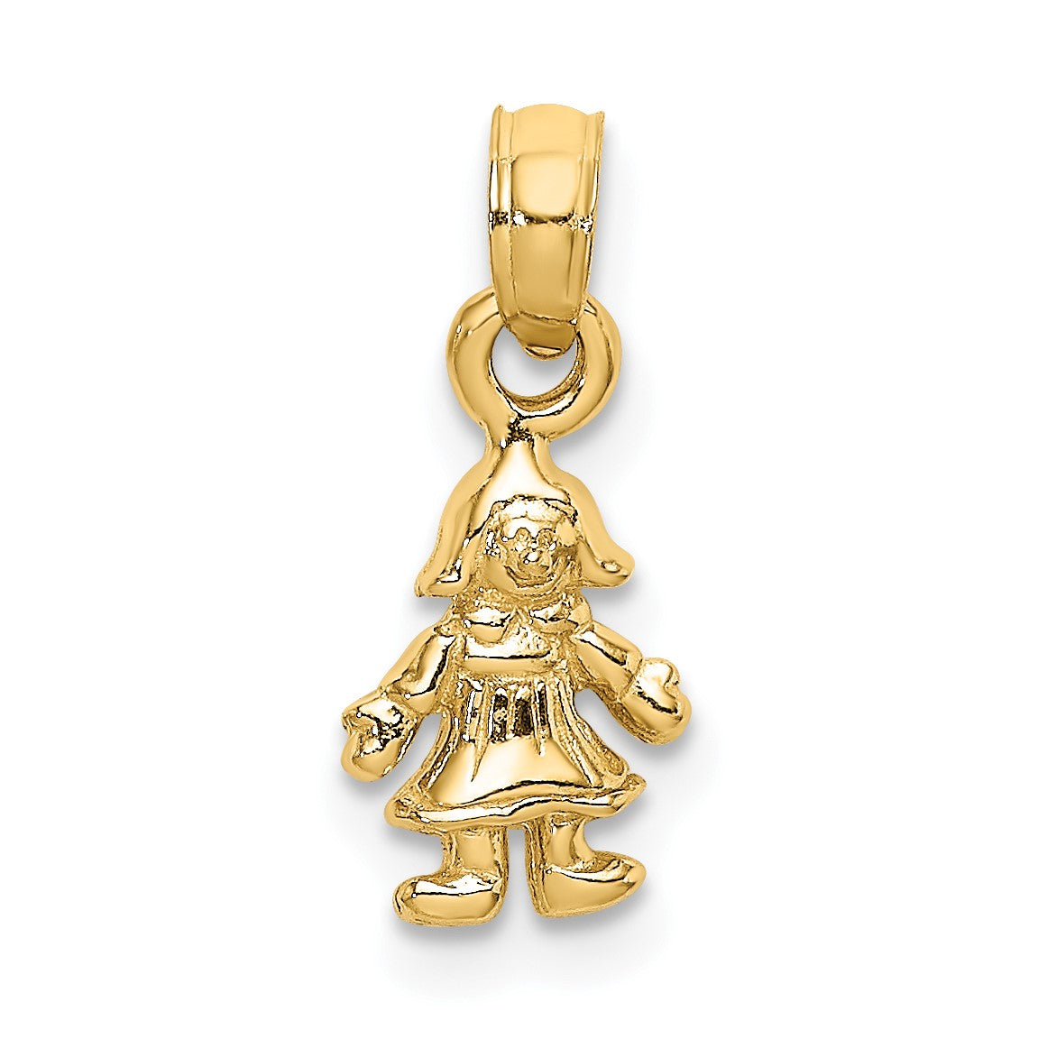 14K 3-D Mini Doll Charm