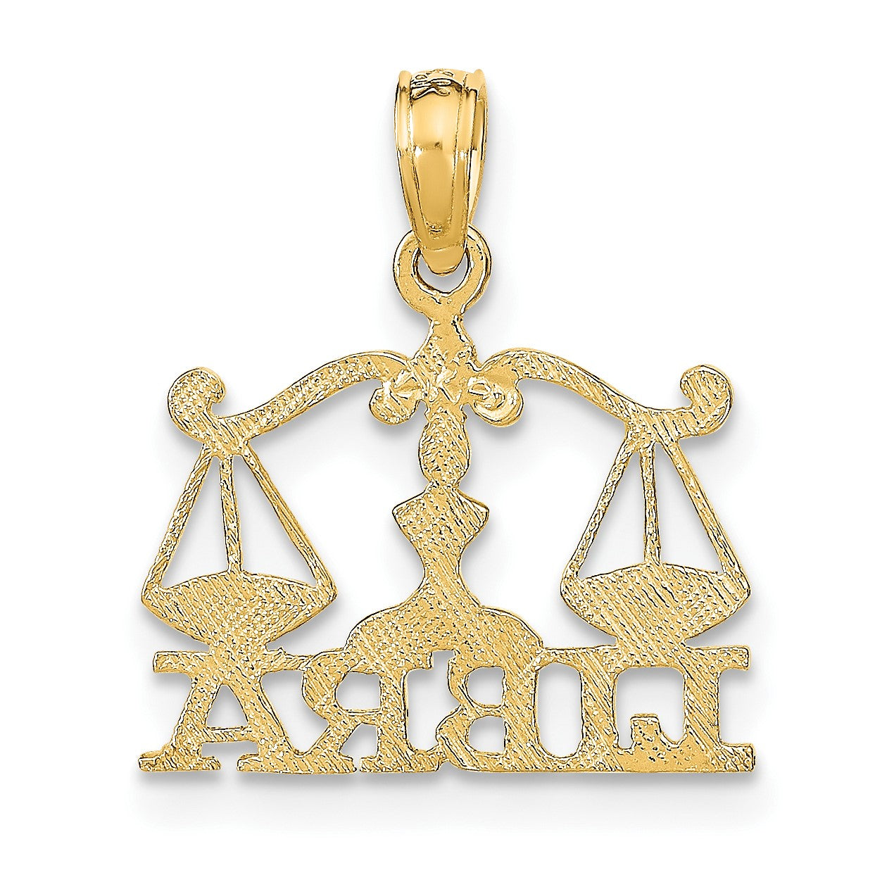 14K LIBRA Zodiac Charm