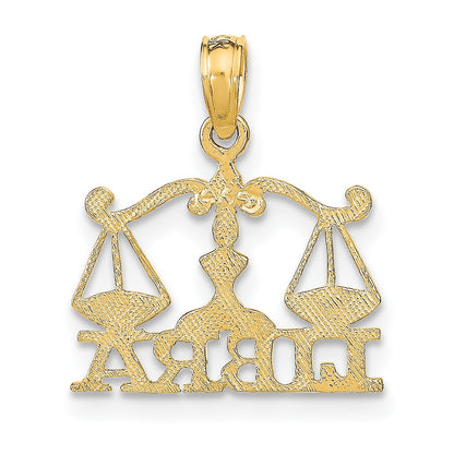 14K LIBRA Zodiac Charm