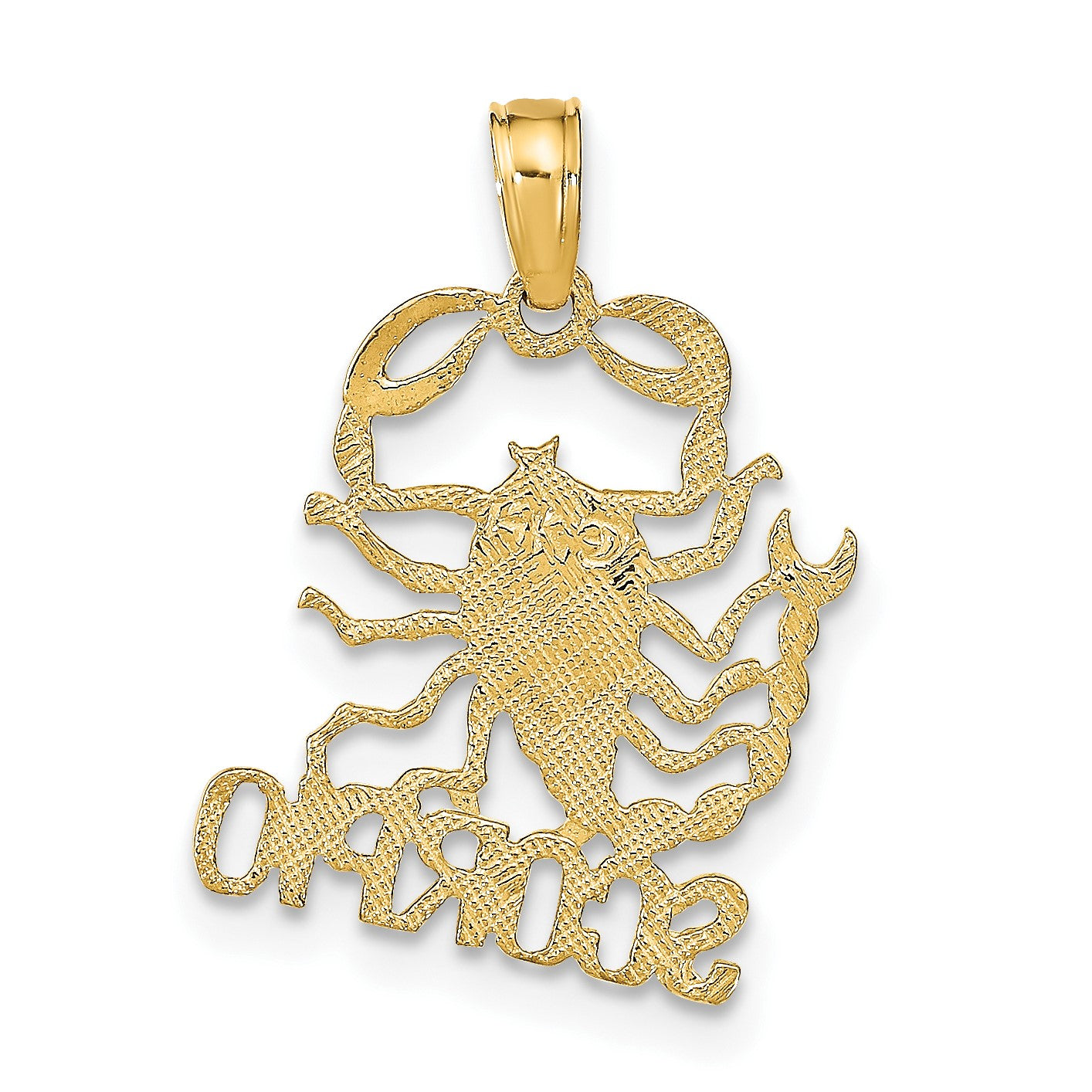 14K SCORPIO Zodiac Charm