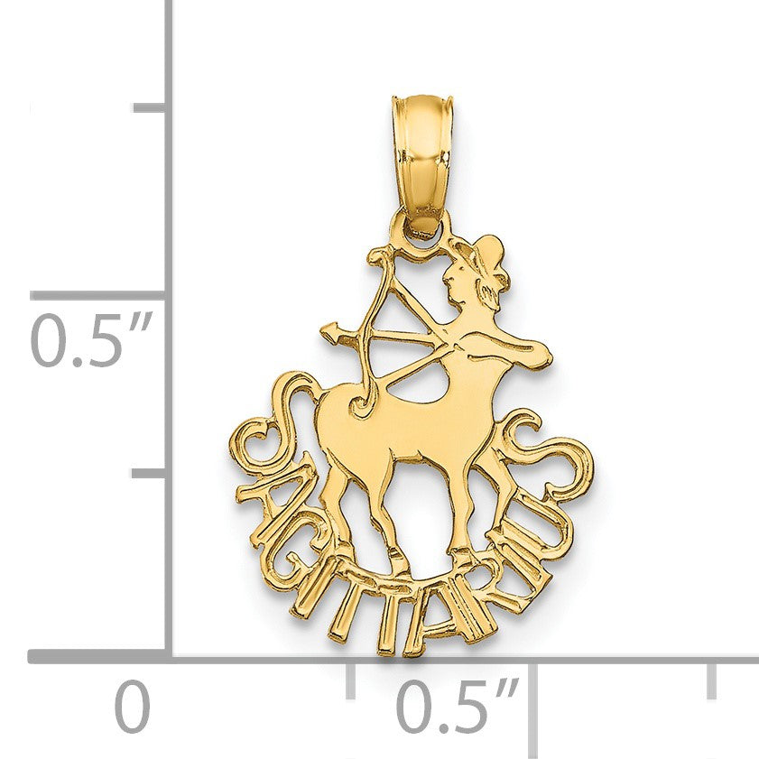14K SAGITTARIUS Zodiac Charm