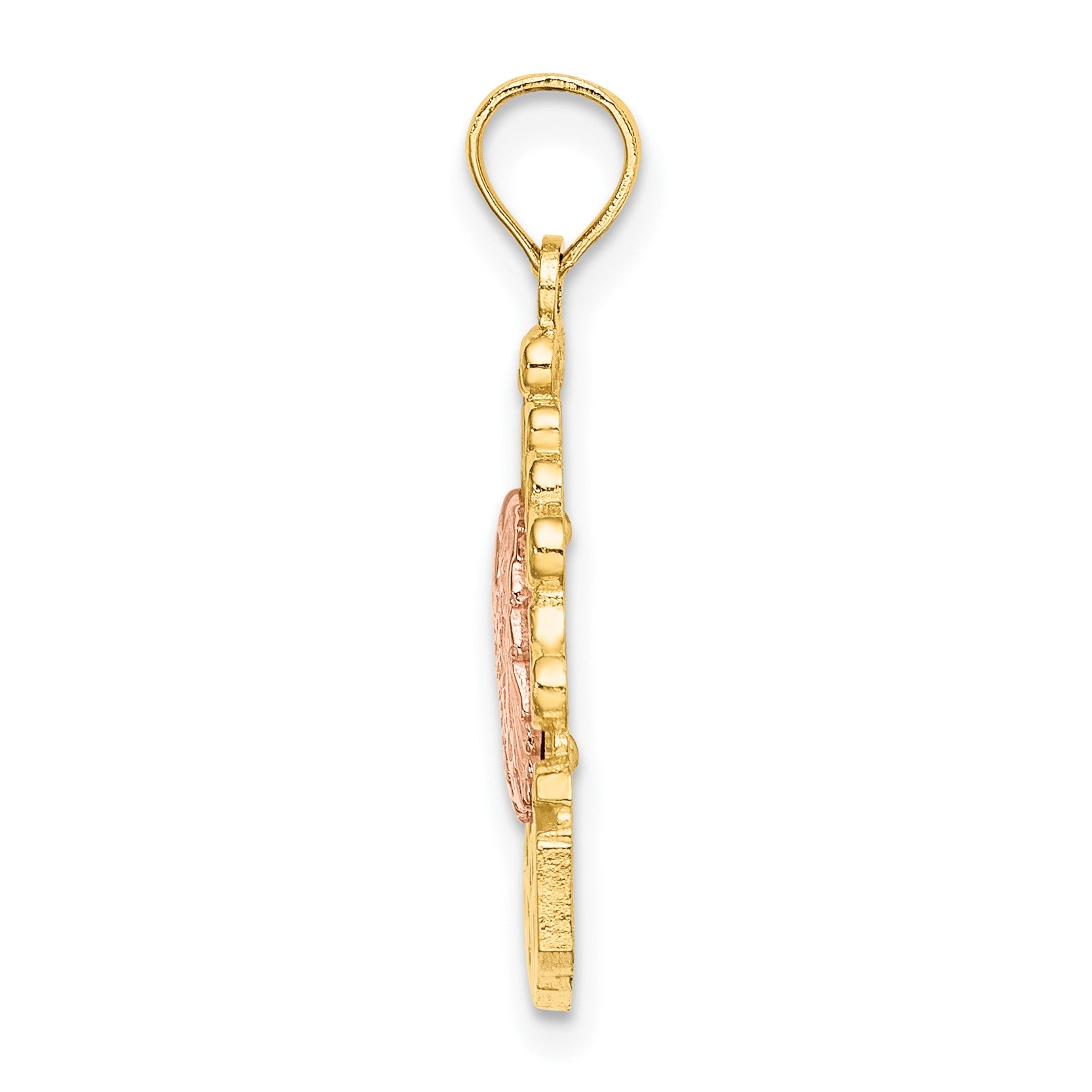 14k Two-tone I HEART MEXICO with Eagle Charm