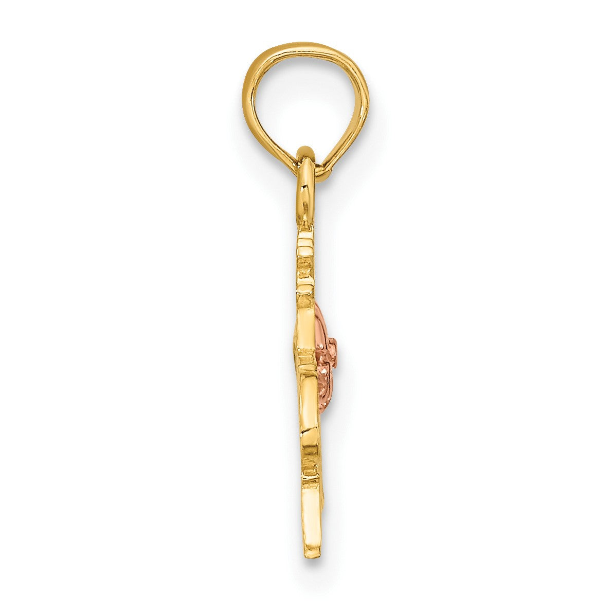 14k Two-Tone #1 GRANDDAUGHTER with Flowers Charm