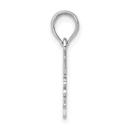 14k White Gold FIREFIGHTER'S DAUGHTER Charm