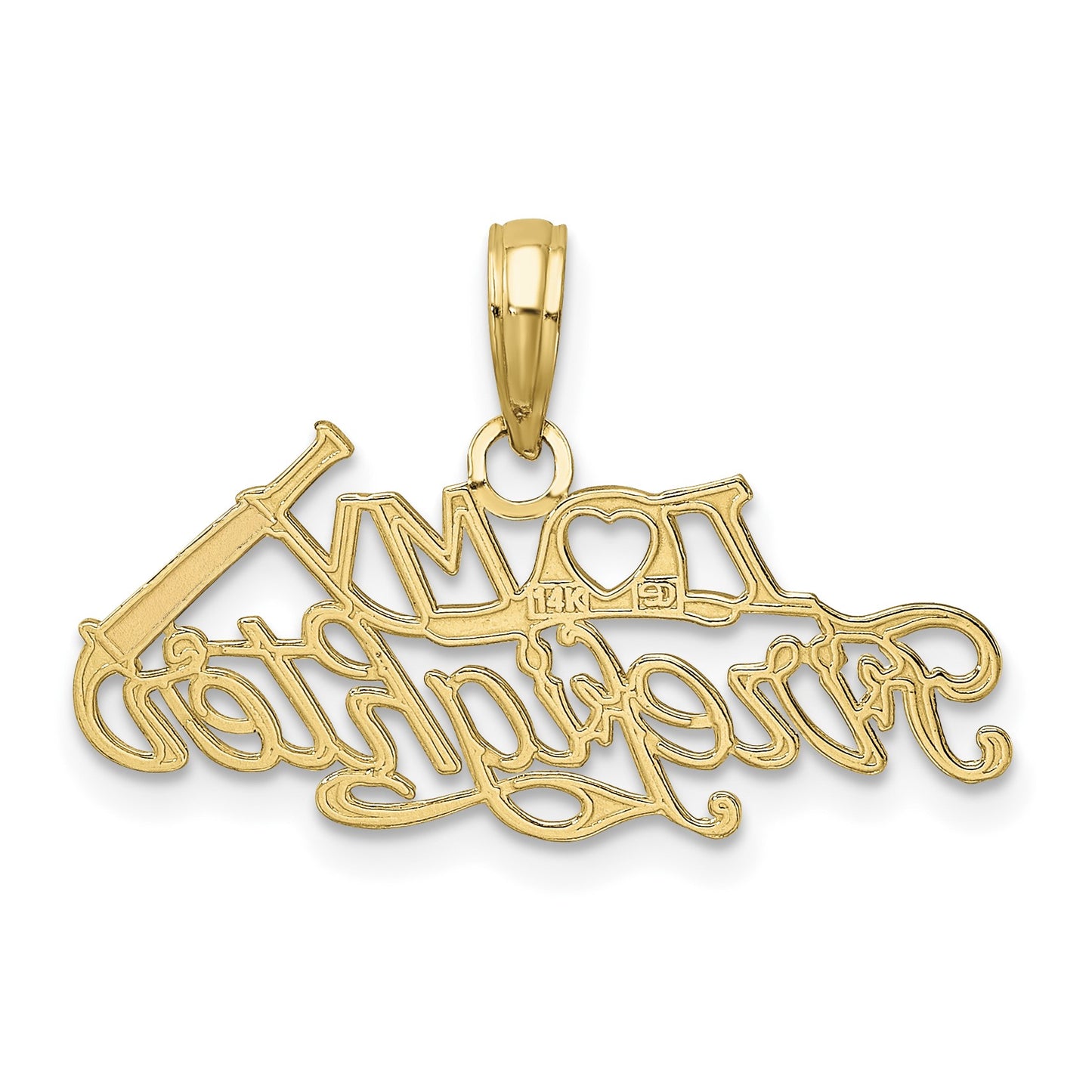 14k I HEART MY FIREFIGHTER Charm