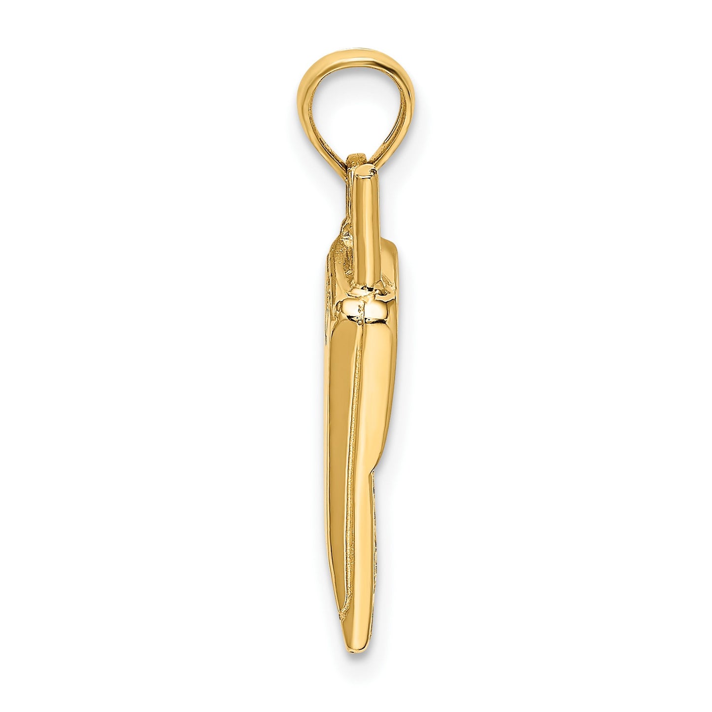 14K and White Rhodium 3-D Retro Cell Phone Charm