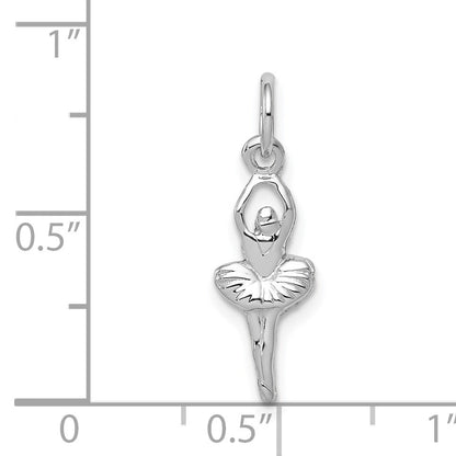 14k White Gold Ballerina Charm
