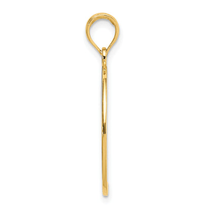 14k and White Rhodium YOU ARE MY SUNSHINE Cut-out Sun Charm