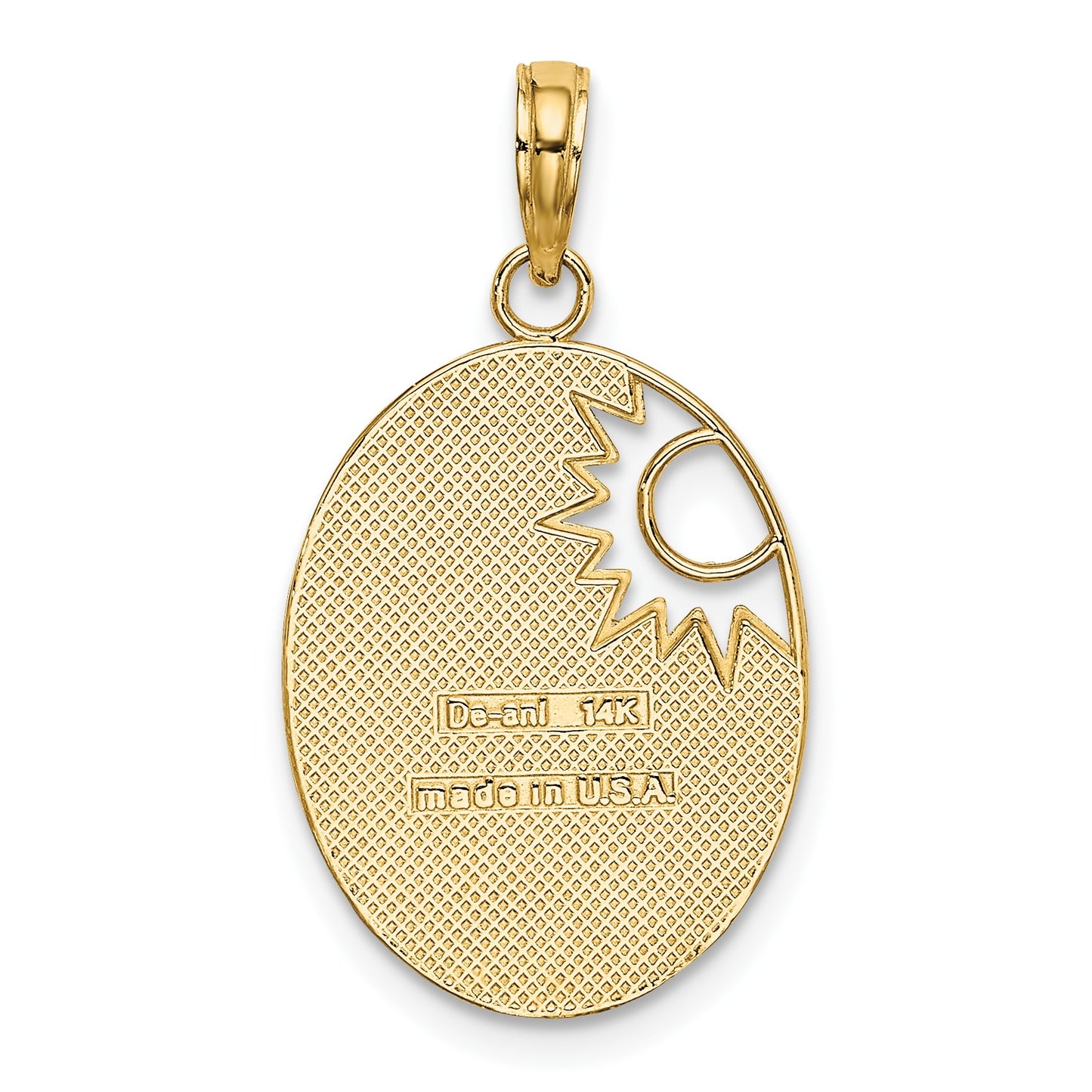 14k and White Rhodium YOU ARE MY SUNSHINE Cut-out Sun Charm