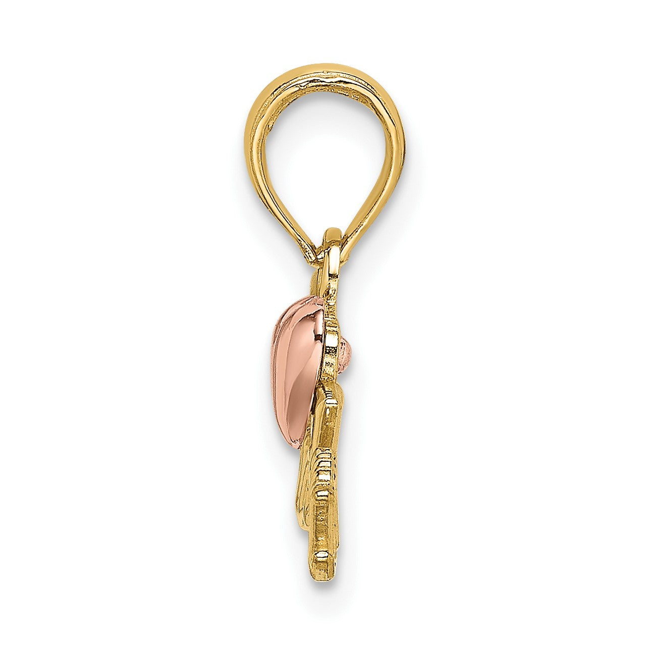 14k Two-Tone GRANDMA with Heart Charm