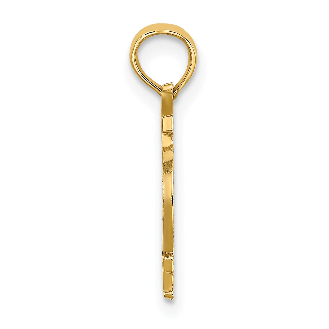 14k with White Rhodium KEY WEST Bicycle Charm