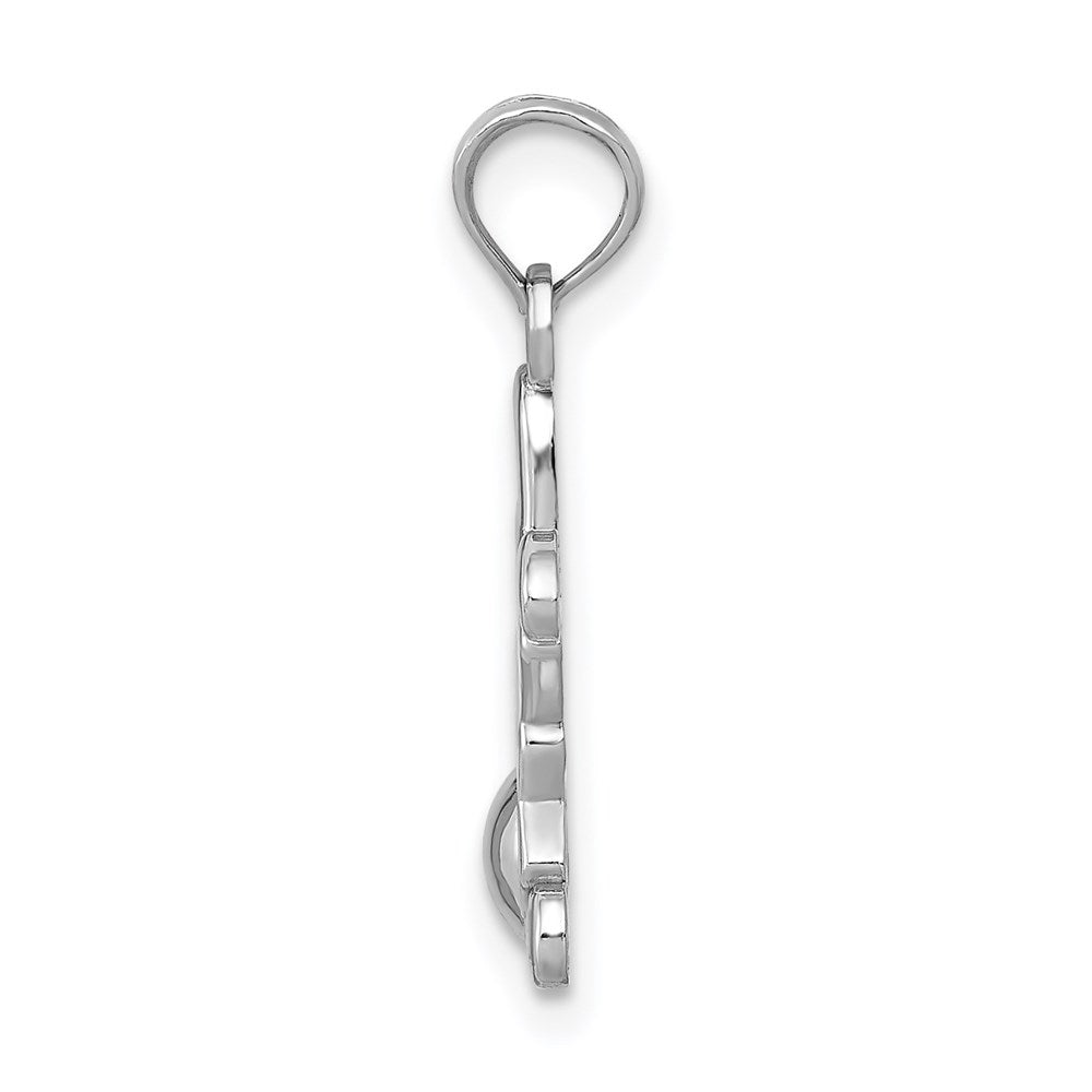 14K White Gold Little Boy Pendant