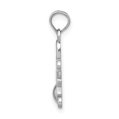 14K White Gold Little Boy Pendant