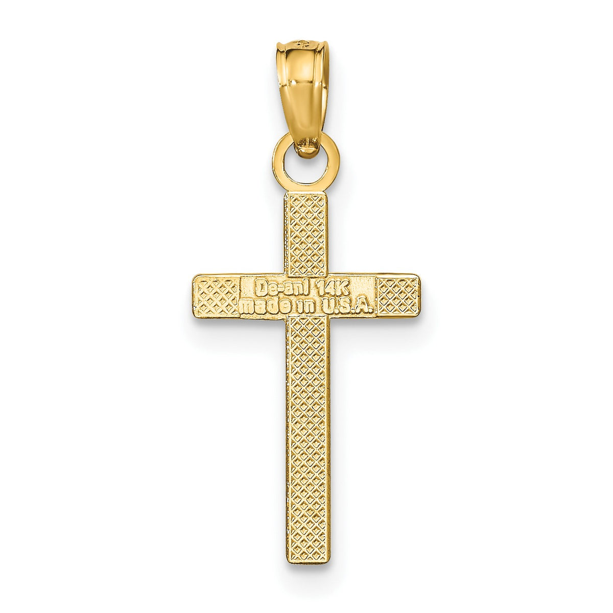 14k Polished Cross Pendant
