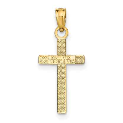 14k Polished Cross Pendant